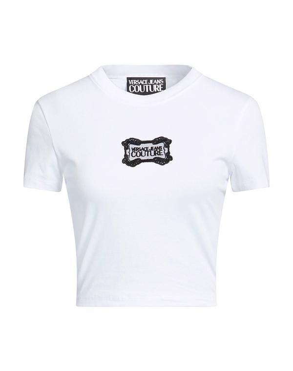 ヴェルサーチ レディース トップス Tシャツ VERSACE JEANS COUTURE White ホワイト