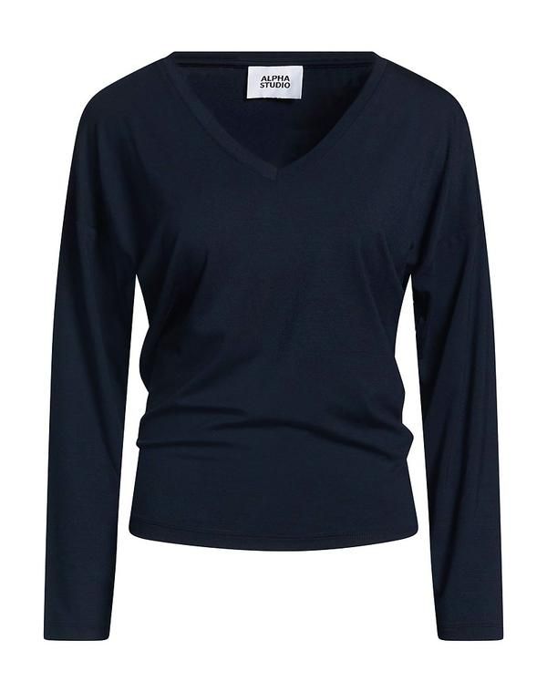 アルファス テューディオ レディース トップス Tシャツ ALPHA STUDIO T Midnight Blue ブルー