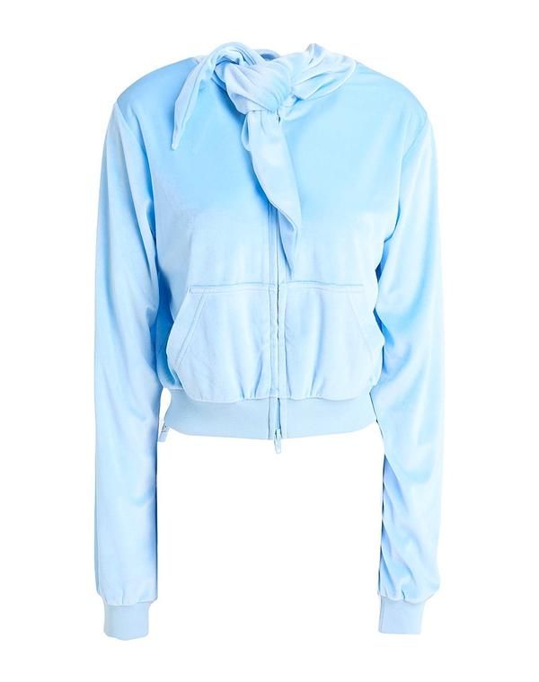 バレンシアガ レディース アウター パーカー・スウェット BALENCIAGA Sky Blue ブルー