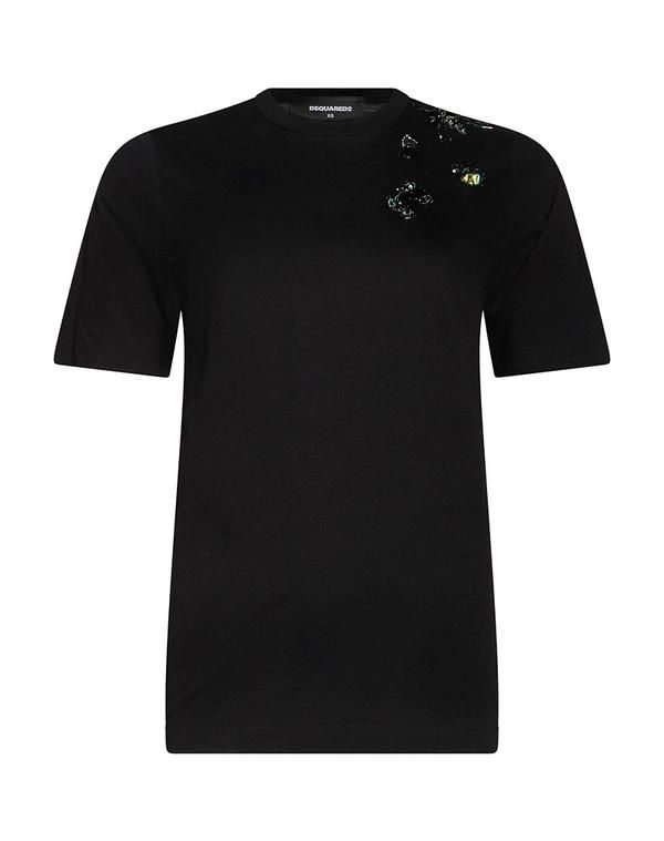 ディースクエアード レディース トップス Tシャツ DSQUARED2 Black ブラック