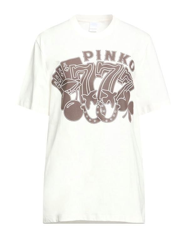 ピンコ レディース トップス Tシャツ PINKO White ホワイト