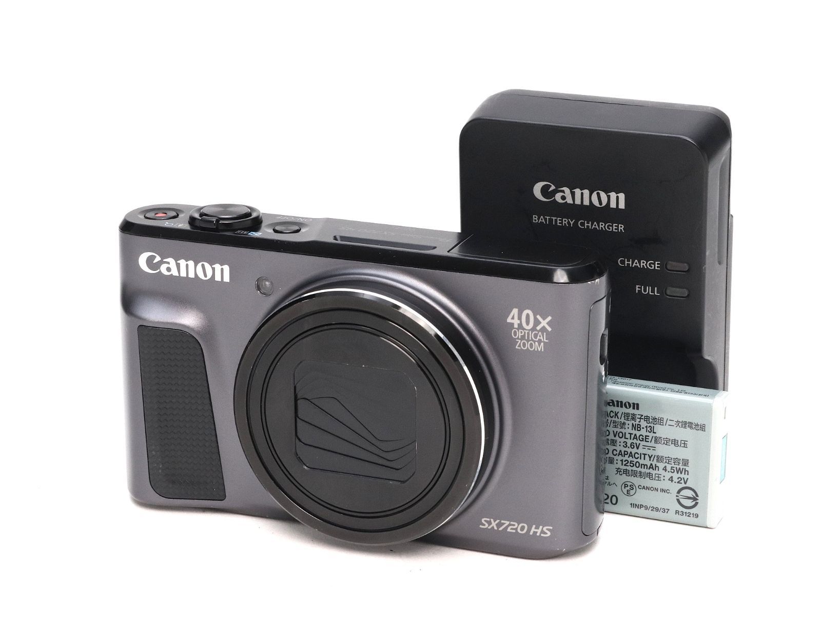 AB- (良品) Canon キヤノン PowerShot SX720 HS ブラック 初期不良返品対応 77-63