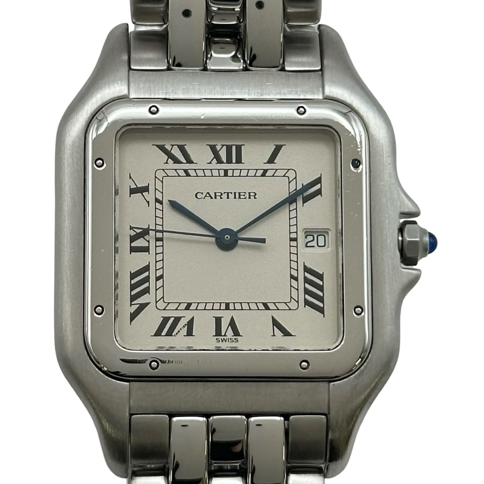 カルティエ Cartier パンテール LM W25032P5 アイボリー ステンレススチール クオーツ メンズ 腕時計