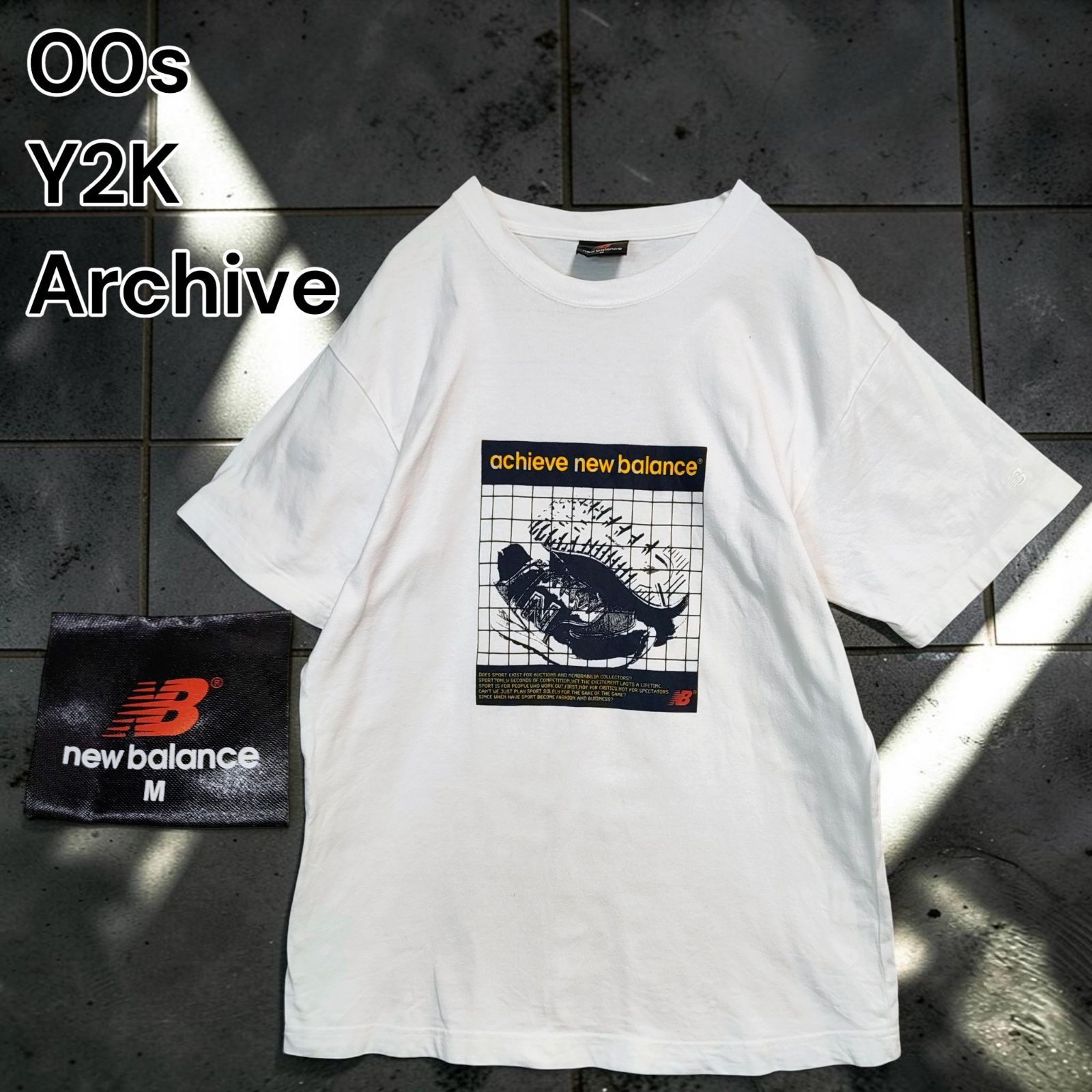 00s NEW BALANCE Y2K Archive Tee S/S ニューバランス アチーブ