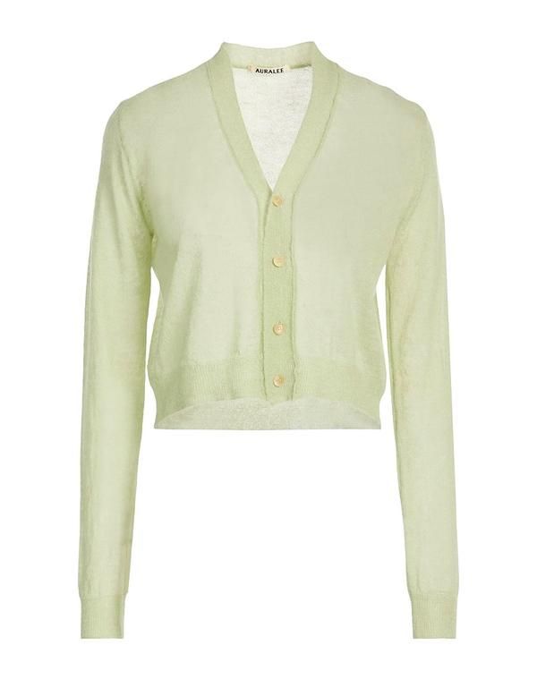 オーラリー レディース アウター カーディガン AURALEE Sage Green グリーン