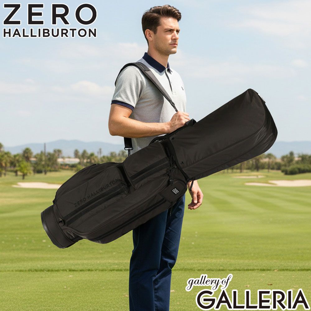 【正規品1年保証】　ゼロハリバートンゴルフ キャディバッグ メンズ レディース ZERO HALLIBURTON GOLF ゴルフ おしゃれ DICROS SOLO Series Caddie Bag ZHG-CB DS 85011 ブラック