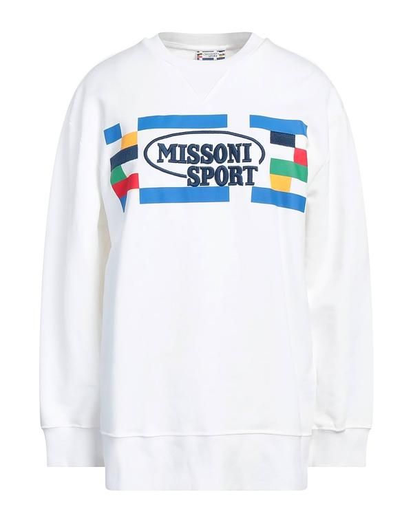 ミッソーニ レディース アウター パーカー・スウェット MISSONI White ホワイト