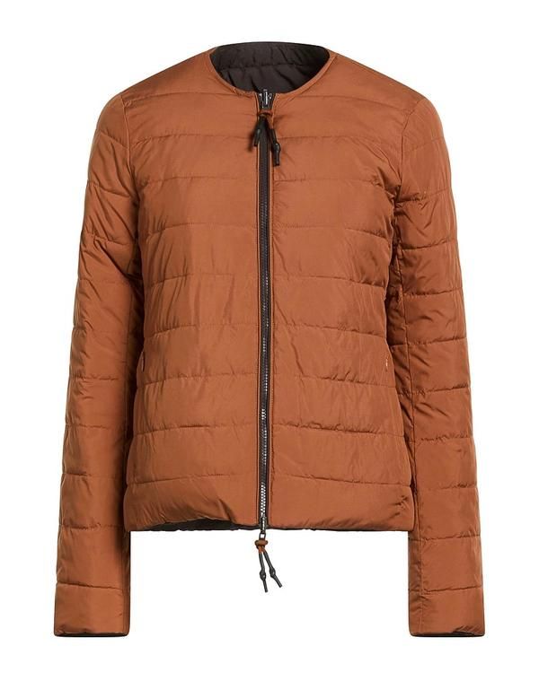 マルパルミ レディース アウター ジャケット・ブルゾン パファージャケット MALPARMI Light Brown ブラウン
