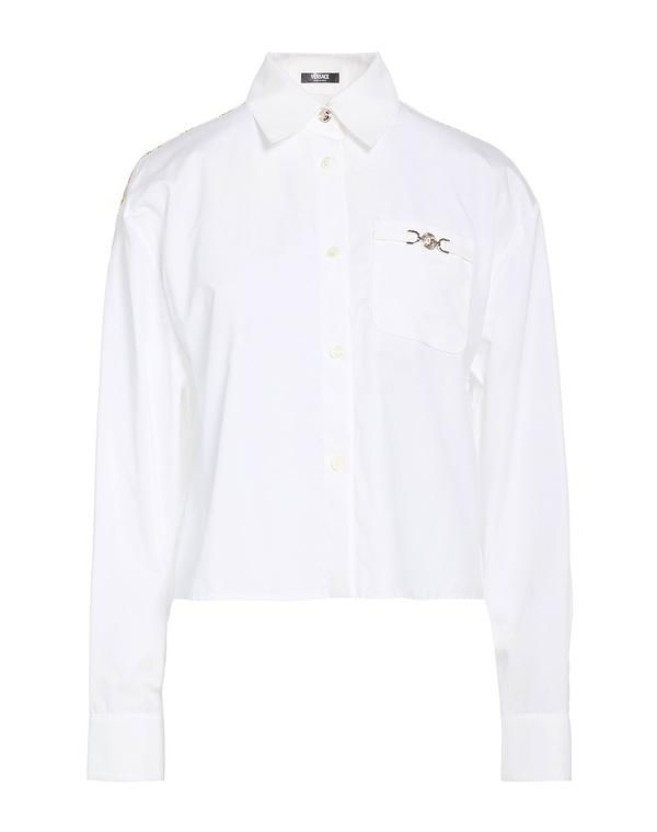 ヴェルサーチ レディース トップス シャツ VERSACE White ホワイト 81,840円