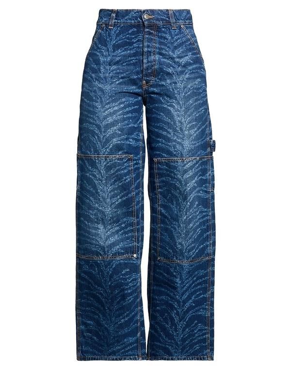 ステラマッカートニー レディース ボトムス デニムパンツ フレアワイドレッグ STELLA McCARTNEY Blue ブルー