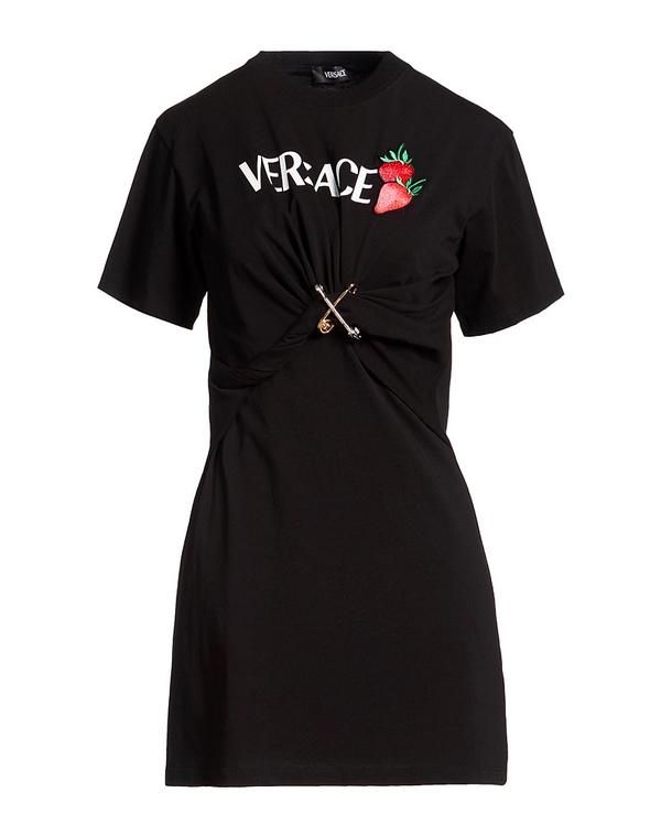 ヴェルサーチ レディース トップス ワンピース サマードレス VERSACE Black ブラック