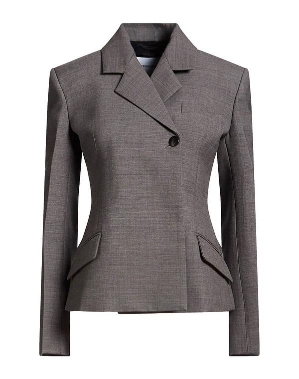 フェラガモ レディース アウター ジャケット・ブルゾン テーラードジャケット FERRAGAMO Gray グレー
