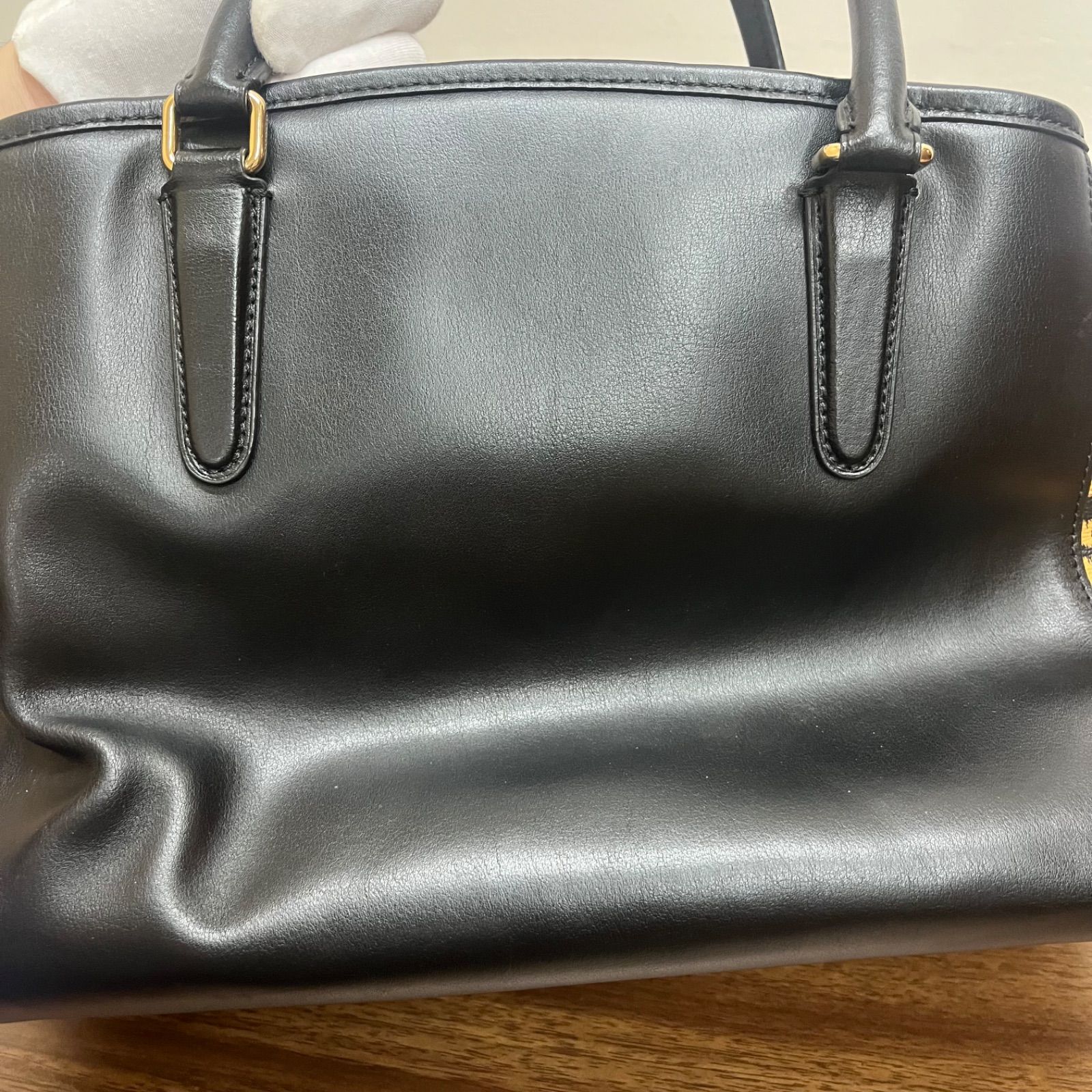 からんば羽ナポレオン ショップ別注シルバーコーチドック b11160）COACH コーチ F24207 2WAY ヒョウ柄 レオパード ハンドバッグ