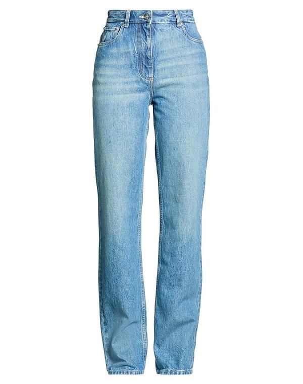 フェラガモ レディース ボトムス デニムパンツ ストレートレッグ FERRAGAMO Blue ブルー
