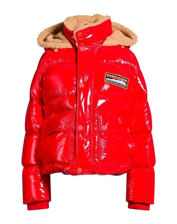ディースクエアード レディース アウター ジャケット・ブルゾン パファージャケット DSQUARED2 Red レッド
