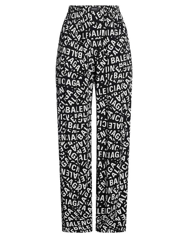バレンシアガ レディース ボトムス カジュアルパンツ ワイドパンツ BALENCIAGA Black ブラック