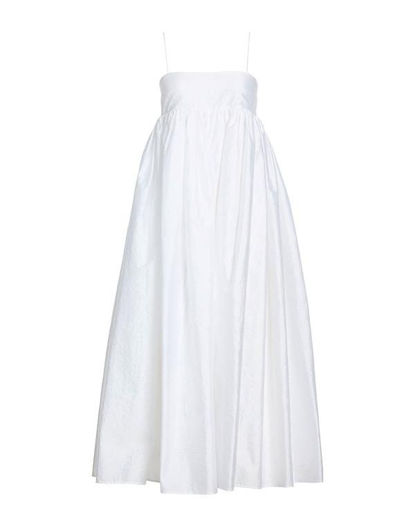 セシリエバンセン レディース トップス ワンピース パーティドレス CECILIE BAHNSEN White ホワイト