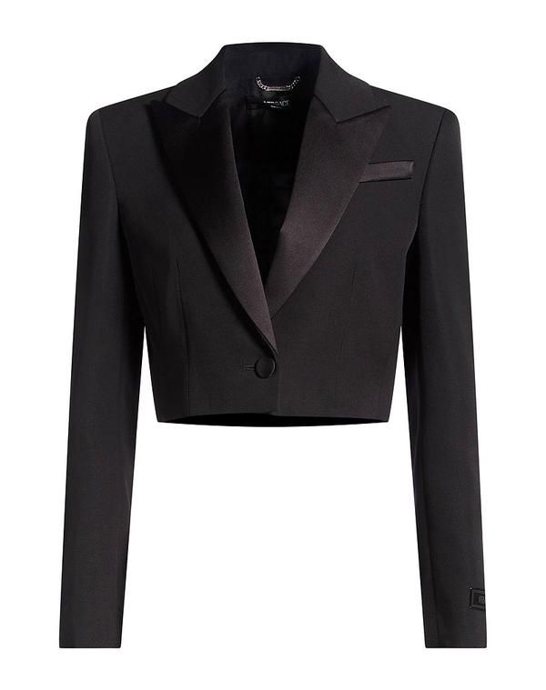 ヴェルサーチ レディース アウター ジャケット・ブルゾン テーラードジャケット VERSACE Black ブラック