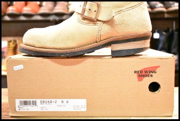 8D 箱付 良品 10年】レッドウィング 8268 スエード エンジニア