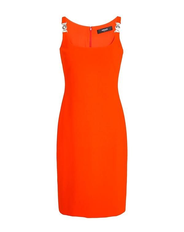 ヴェルサーチ レディース トップス ワンピース VERSACE Orange オレンジ
