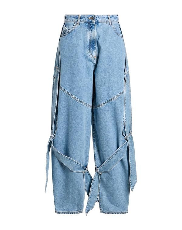ジ アティコ レディース ボトムス デニムパンツ フレアワイドレッグ THE ATTICO Blue ブルー