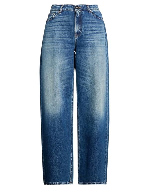 セミクチュール レディース ボトムス デニムパンツ ストレートレッグ SEMICOUTURE Blue ブルー