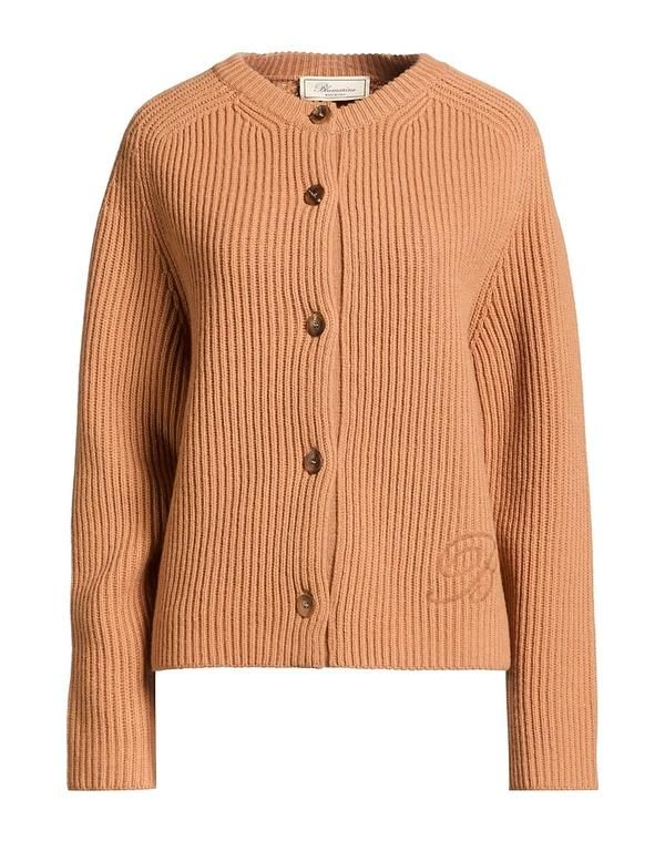 ブルマリン レディース アウター カーディガン BLUMARINE Camel キャメル