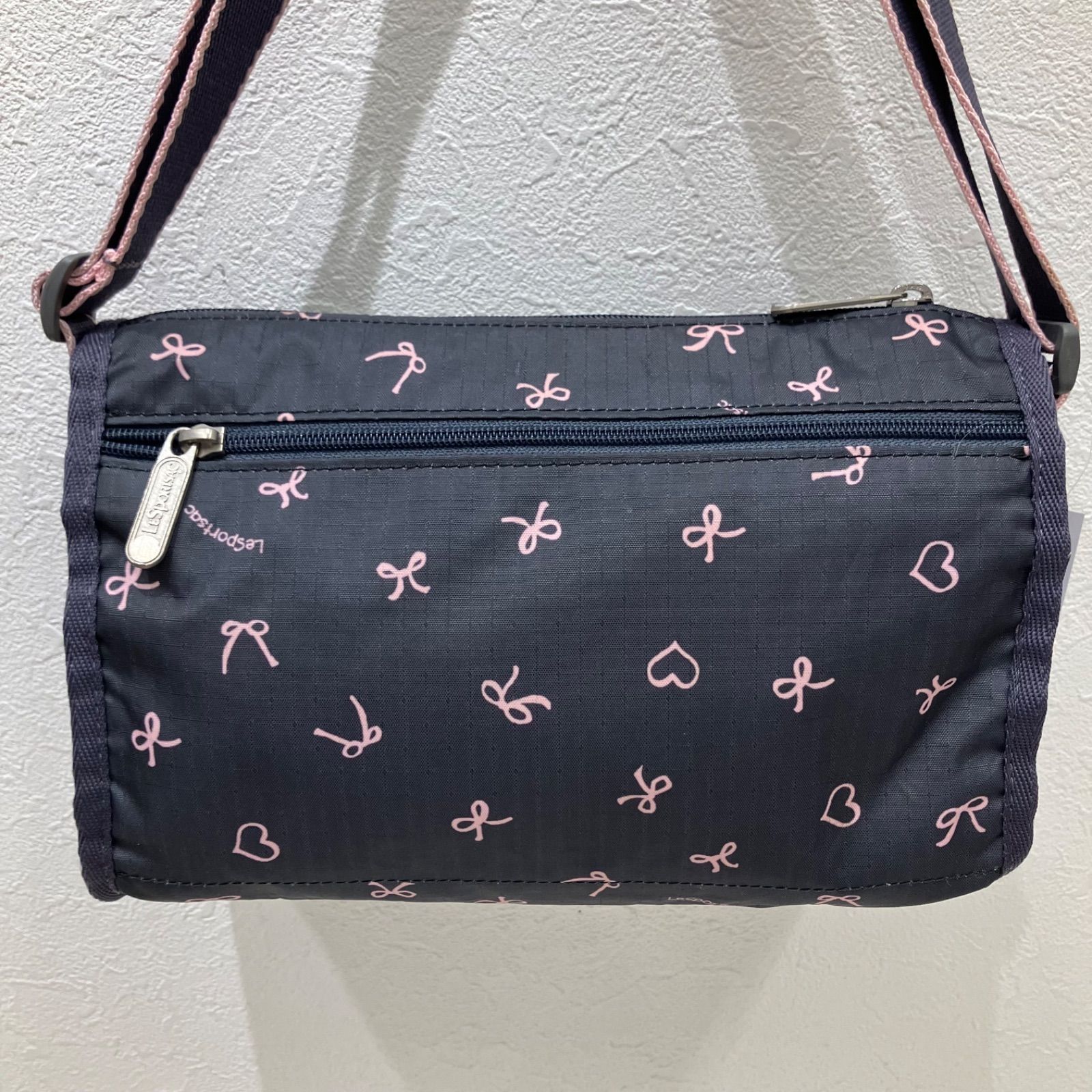 6157 LeSportsac レスポートサック ショルダーバッグ グレー ピンク 