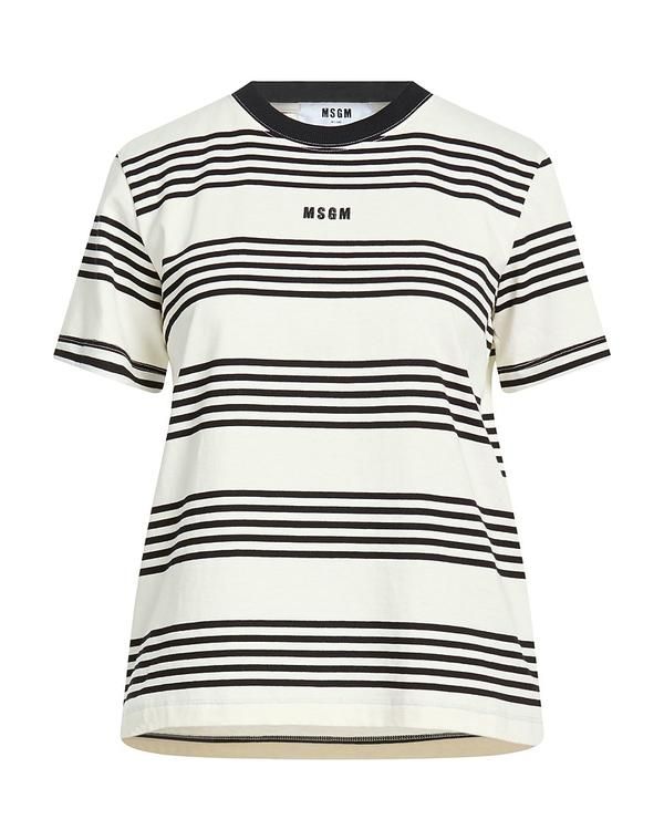 エムエスジイエム レディース トップス Tシャツ MSGM White ホワイト