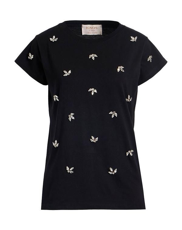 カオスジーンズ レディース トップス Tシャツ KAOS JEANS Black ブラック