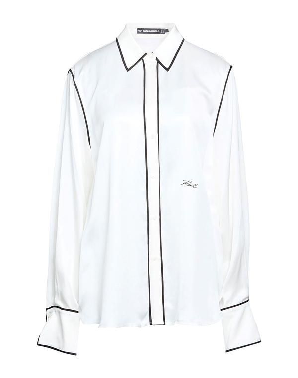 カール ラガーフェルド レディース トップス シャツ KARLAGERFELD White ホワイト