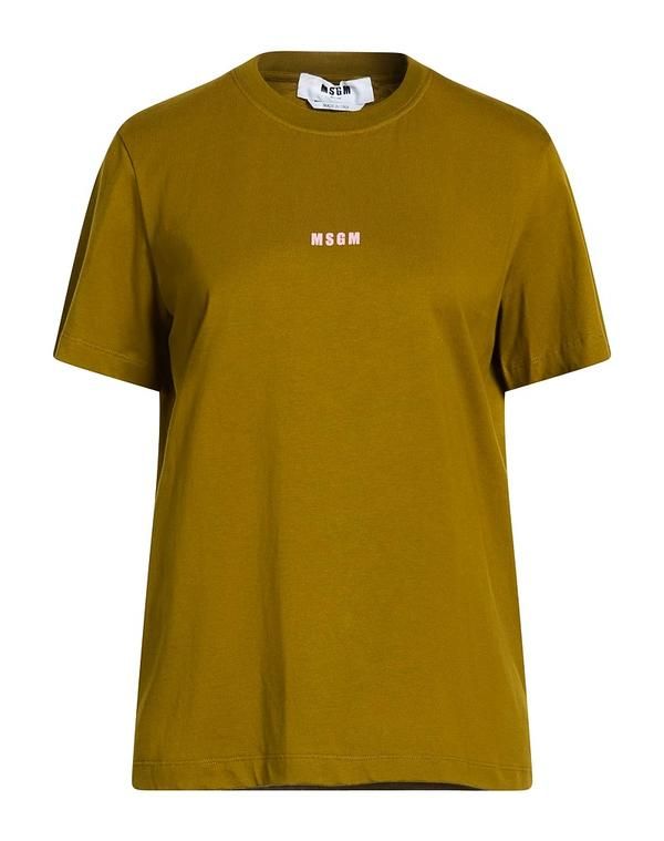 エムエスジイエム レディース トップス Tシャツ MSGM Khaki カーキ