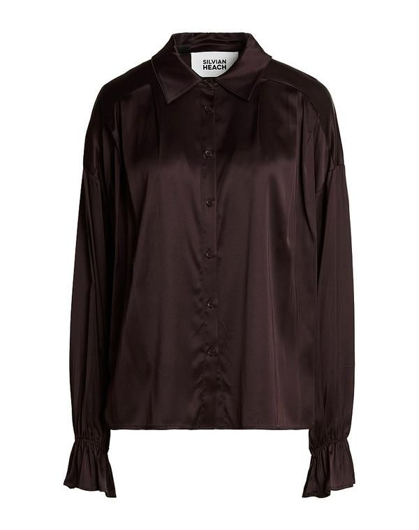 シルビアンヒーチ レディース トップス シャツ SILVIAN HEACH Dark Brown ブラウン