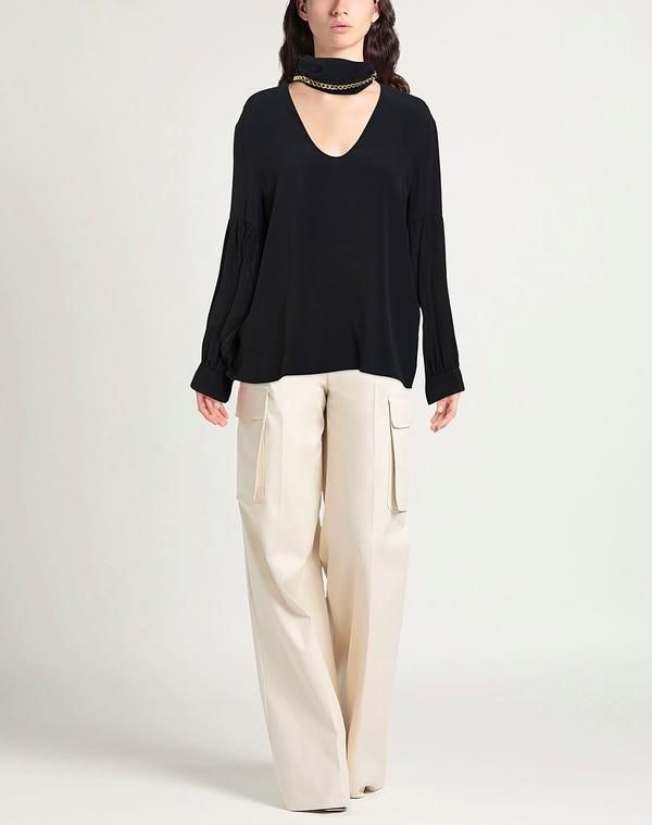 シモーナ コルセリーニ レディース トップス シャツ SIMONA CORSELLINI Black ブラック シモーナ コルセリーニ レディース トップス シャツ SIMONA CORSELLINI Black ブラック