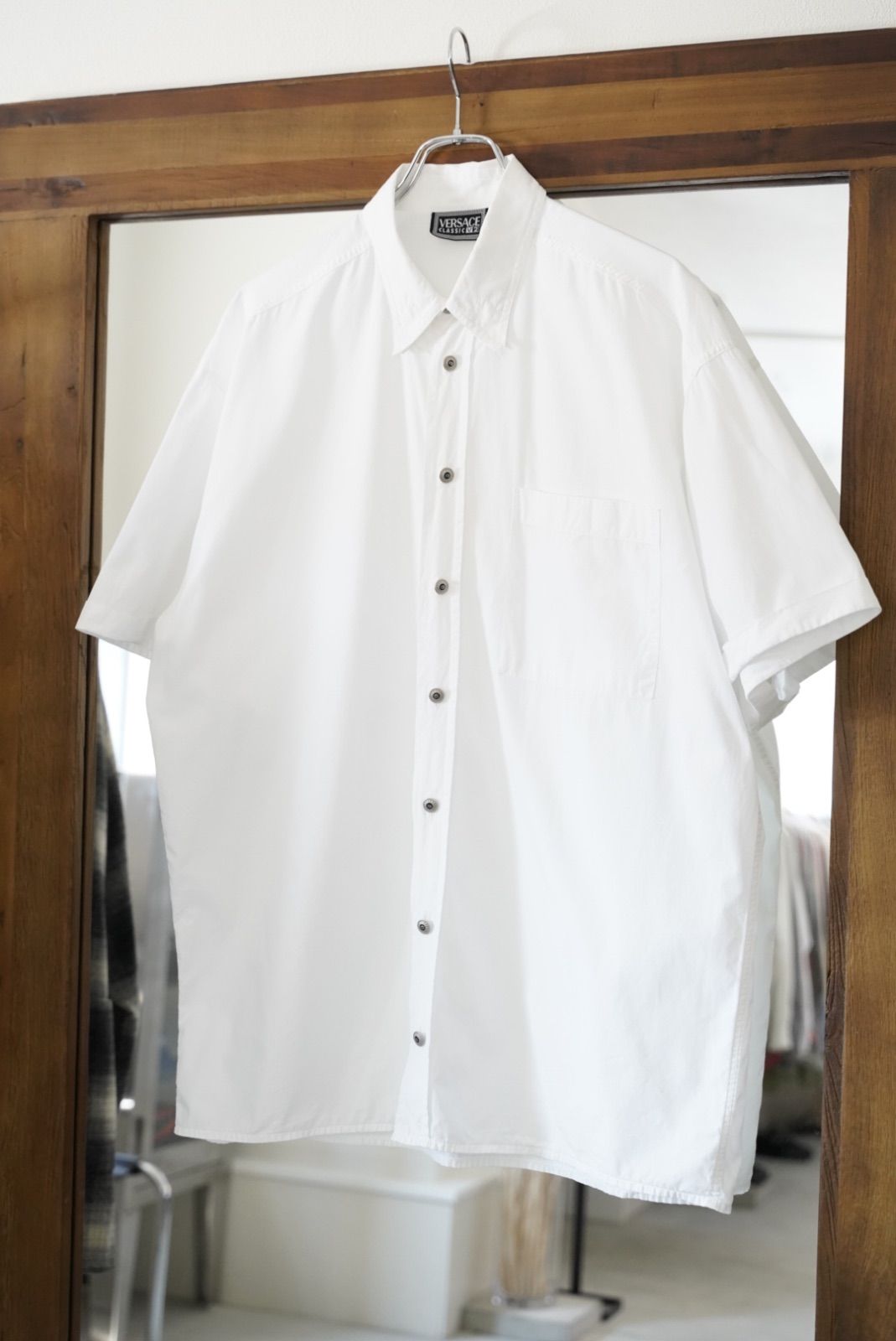 90s VERSACE Classic V2 cotton broad design shir ベェルサーチ
