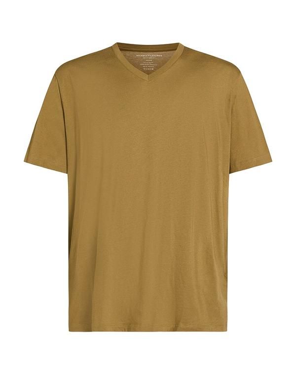 マジェスティック メンズ トップス Tシャツ MAJESTIC FILATURES Khaki カーキ