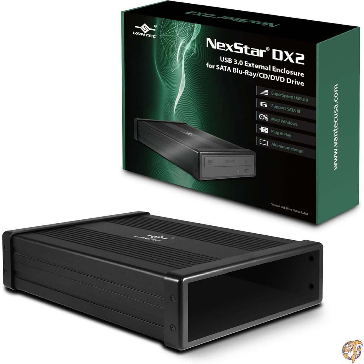 NexStar DX2 USB 3.0外部エンクロージャ、5.25インチBlu-Ray/CD/DVD SATAドライブ（並行輸入品） 12,675円
