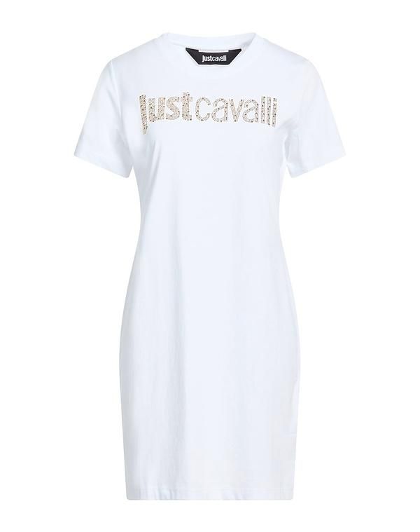 ジャストカバリ レディース トップス ワンピース サマードレス JUST CAVALLI White ホワイト