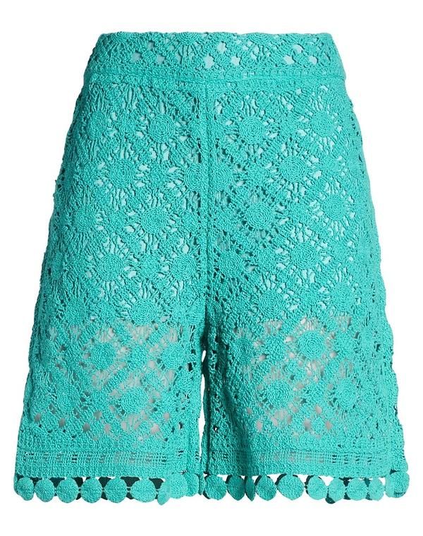 マルパルミ レディース ボトムス ハーフパンツ・ショーツ ショートパンツバミューダパンツ MALPARMI Turquoise Blue ブルー