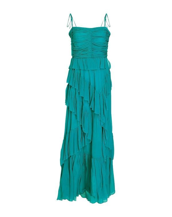ウラ・ジョンソン レディース トップス ワンピース シルクドレス ULLA JOHNSON Deep Teal ティール