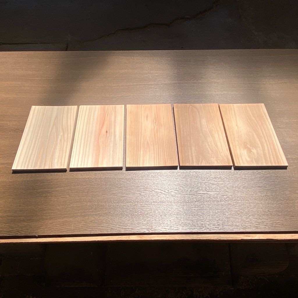 国産杉 板材 175×12×300mm 5枚セット｜天然乾燥 無垢材｜DIY・夏休み