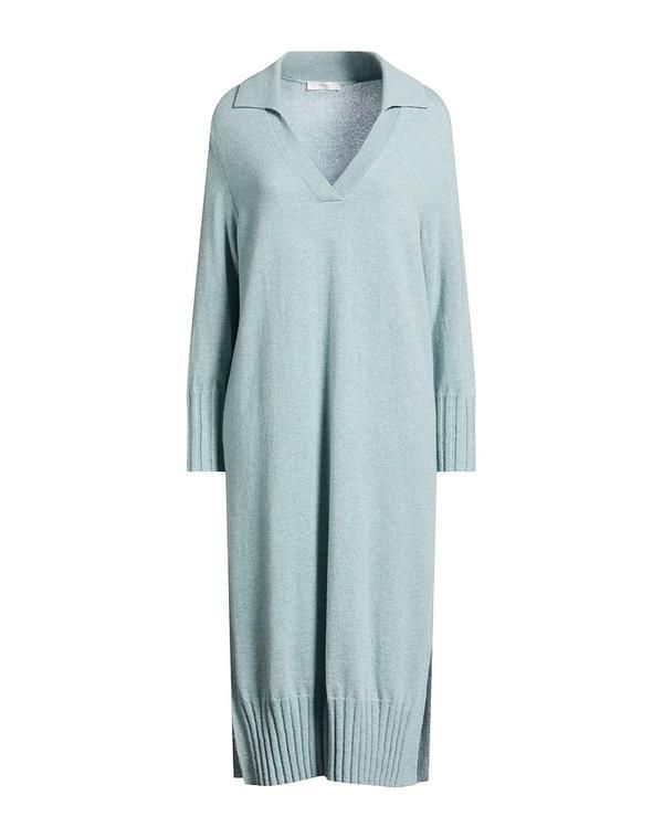 フェデーリ レディース トップス ワンピース ニットドレス FEDELI Blue Gray グレー