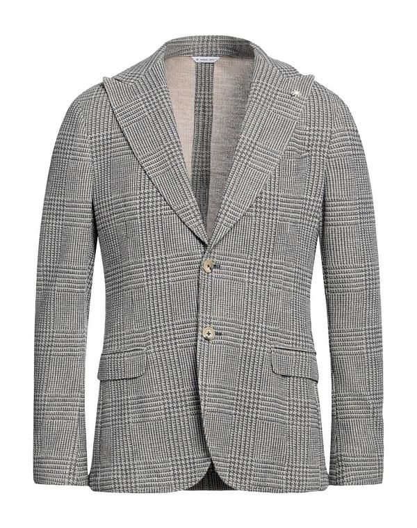 マニュエル リッツ メンズ アウター ジャケット・ブルゾン MANUEL RITZ Blue Gray グレー
