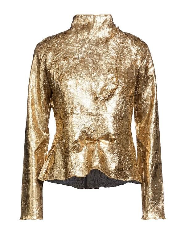 ガニー レディース トップス シャツ GANNI Gold ゴールド