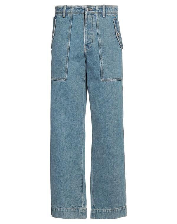 メゾンキツネ メンズ ボトムス デニムパンツ ストレートレッグ MAISON KITSUN Blue ブルー