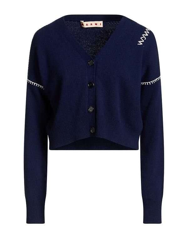 マルニ レディース アウター カーディガン MARNI Navy ネイビー
