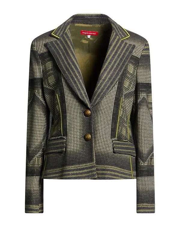 アンジェロマラニー レディース アウター ジャケット・ブルゾン テーラードジャケット ANGELO MARANI Military Green グリーン