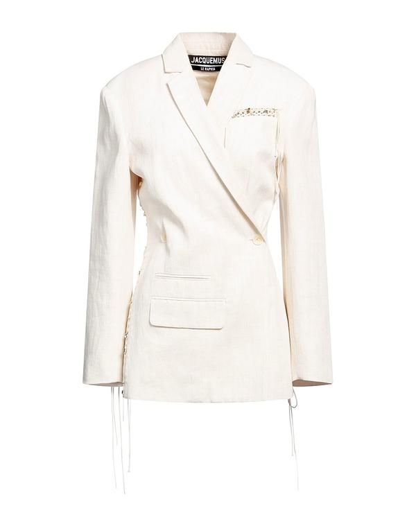 ジャクエムス レディース アウター ジャケット・ブルゾン テーラードジャケット JACQUEMUS Off White オフホワイト