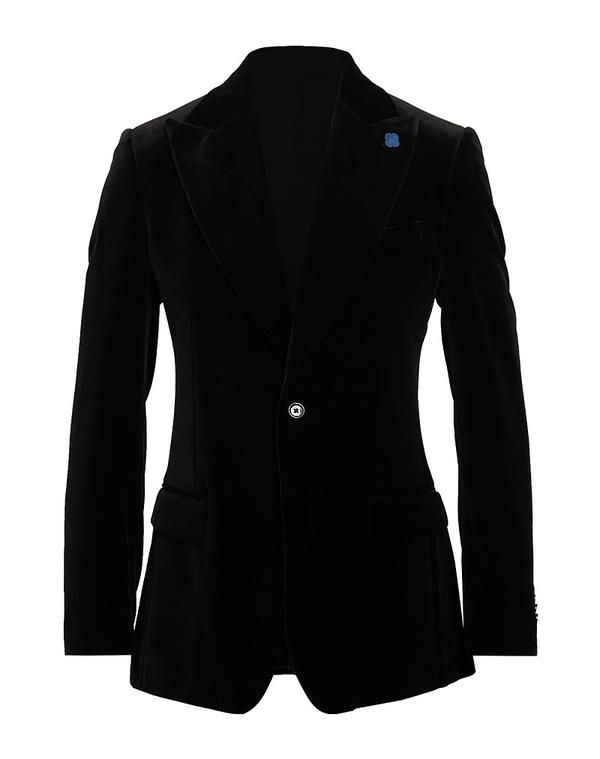 ラルディーニ メンズ アウター ジャケット・ブルゾン テーラードジャケット LARDINI Black ブラック