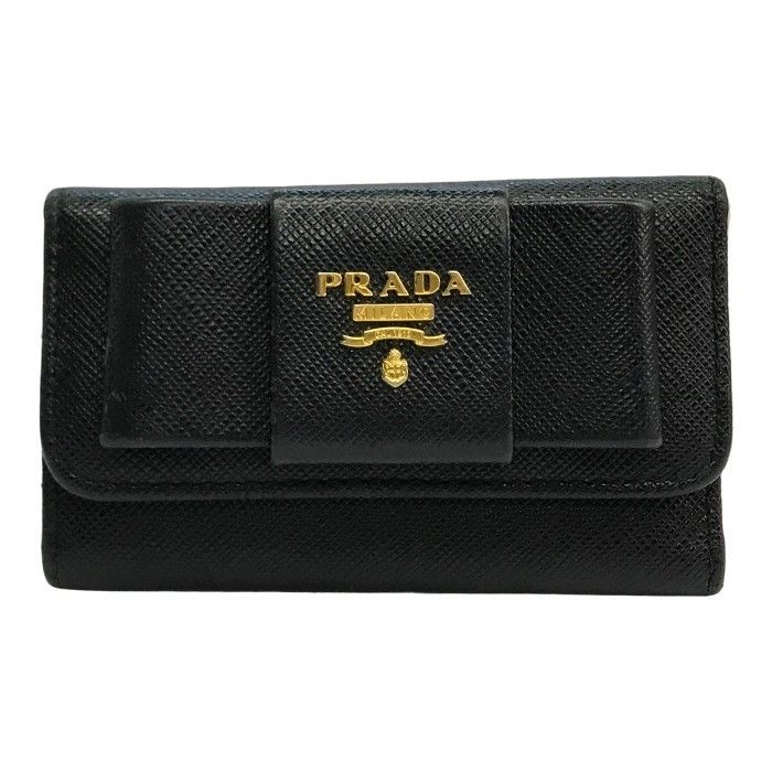 PRADA プラダ 6連キーケース レディース サフィアーノ レザー リボン